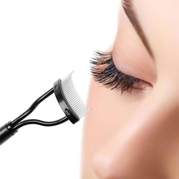 Mascara Applicator Portable, Eyelashes Metal Comb, Separator Brush Curling, eyelashes comb, eyelash extensions,