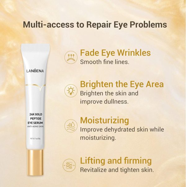 Lanbena 24K Gold Peptide Eye Serum Anti Aging 4