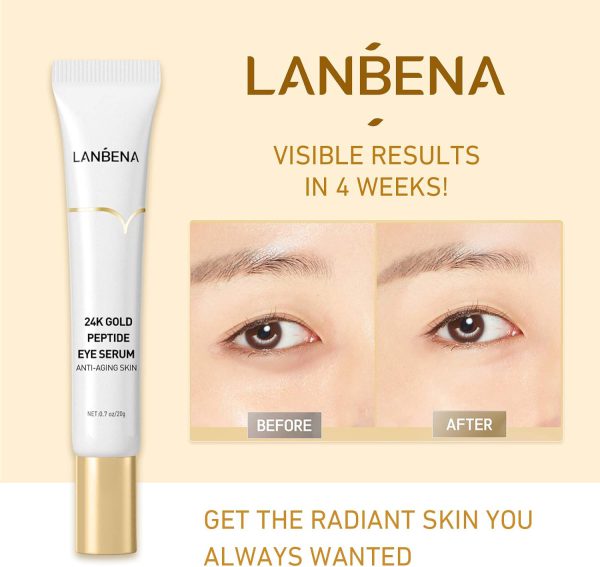 Lanbena 24K Gold Peptide Eye Serum Anti Aging 5