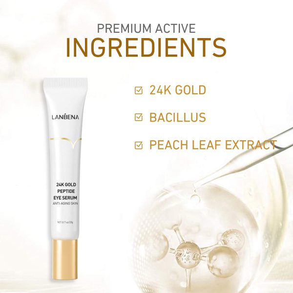 Lanbena 24K Gold Peptide Eye Serum Anti Aging 7