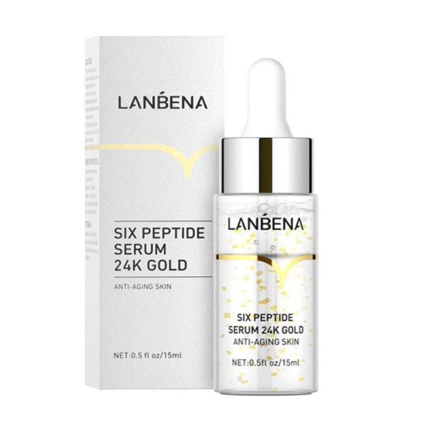 Lanbena Six Peptide Serum 24K Gold Anti Aging Skin 15ML