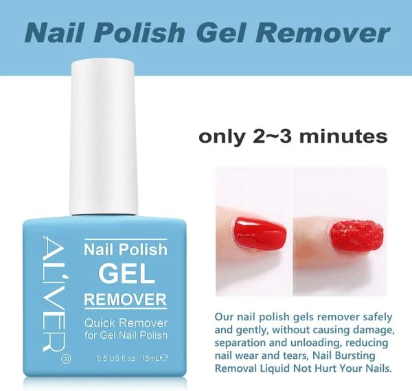 Aliver Nail Polish Gel Remover 15ML - Image 6