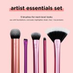 Real Techniques Artist Essentials 3 Real Techniques Everyday Essentials and Artist Essentials Makeup Brush Set 10 Pcs