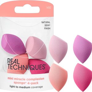 Real Techniques 4 Mini Miracle Complexion Sponges Multicolor