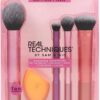 REAL TECHNIQUES Brush Set (Everyday Essentials, Flawless Base, Enhanced Eye Essentials) 18 Pcs 2 Real Techniques Brush Set Everyday Essentials, Flawless Base, Enhanced Eye Essentials 18 Pcs
