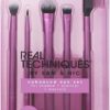 REAL TECHNIQUES Brush Set (Everyday Essentials, Flawless Base, Enhanced Eye Essentials) 18 Pcs 4 Real Techniques Brush Set Everyday Essentials, Flawless Base, Enhanced Eye Essentials 18 Pcs