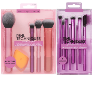Real Techniques Everyday Essential and Everyday Eye Essentials Makeup Brush Set 13 Pcs