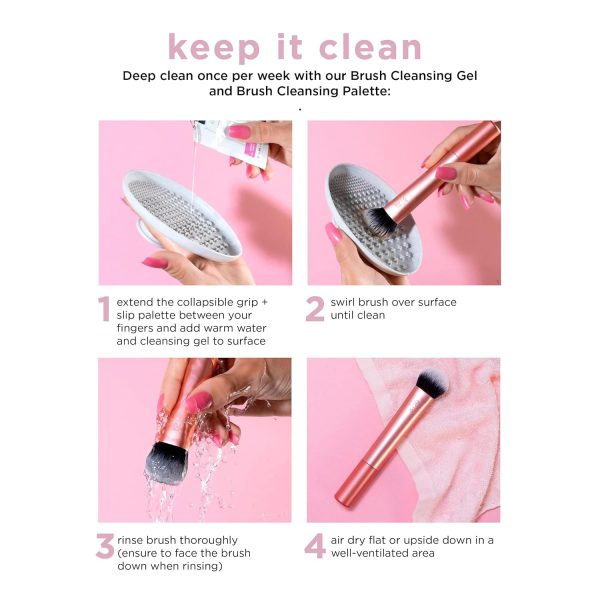 Real Techniques brush cleaning