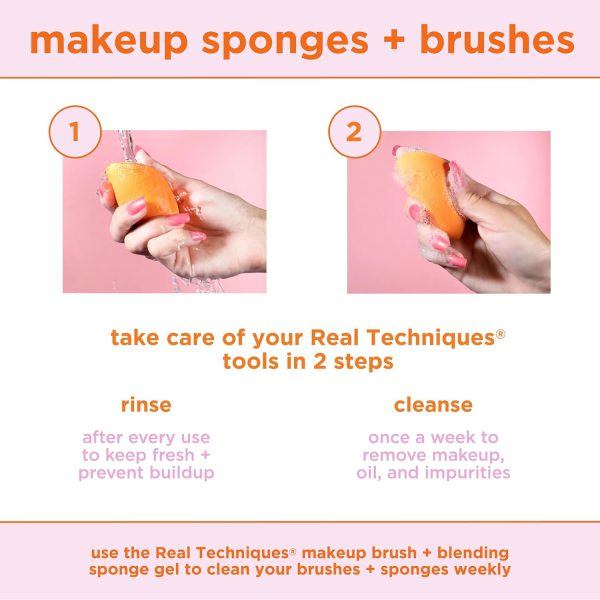 Real Tenchinques Miracle Complexion Sponges cleaning
