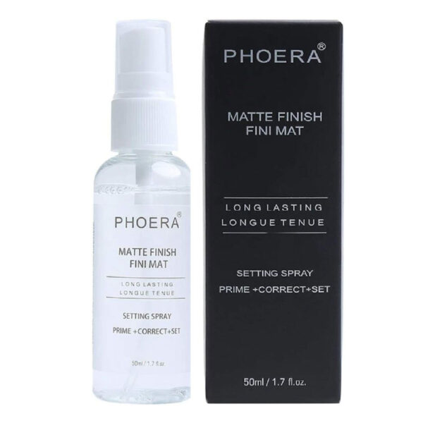 Phoera Matte Finish Fini Mat Long Lasting Setting Spray Prime + Correct +Set