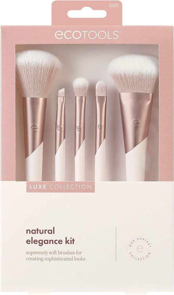 EcoTools Luxe Collection Natural Elegance Kit Face Makeup Brush Set