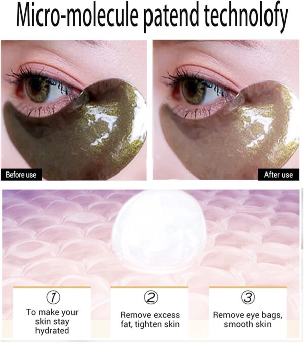 Gold Black Pearl Hydra gel Eye Patches 5