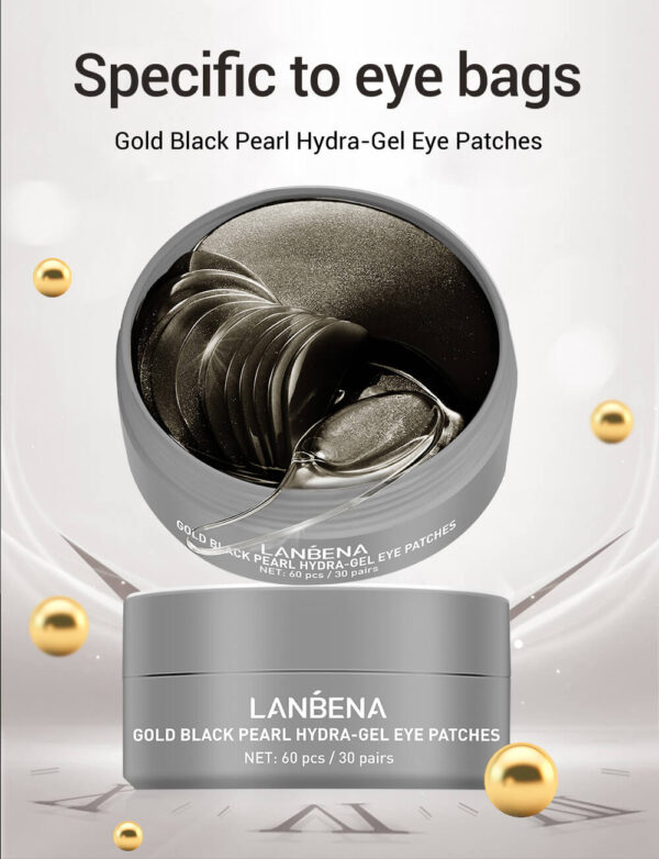 Gold Black Pearl Hydra gel Eye Patches 9