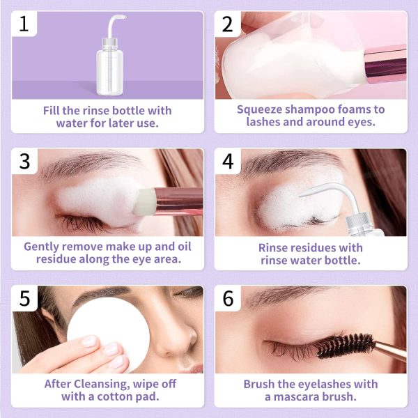 Lanbena Amino Acid Eyelash Shampoo 100ML 7