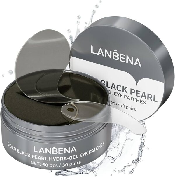 Lanbena Gold Black Pearl Hydra-Gel Eye Patches 30 Pairs