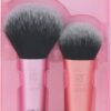 Real Techniques Mini Brush Duo For Foundation Blush 2 Piece Set