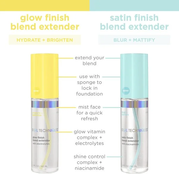 Real Techniques Glow Finish Blend Extender Spray - Image 2