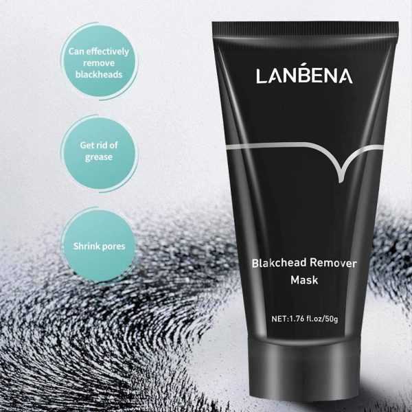 Lanbena Bamboo Charcoal Blackhead Remover Mask Peel off Mask Acne Deep Cleansing Mask for Deep Cleaning Facial Pore Oil and Control Moisturizing 2