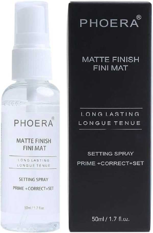 Phoera Matte Finish Fini Mat Long Lasting Setting Spray Prime Correct Set scaled 1