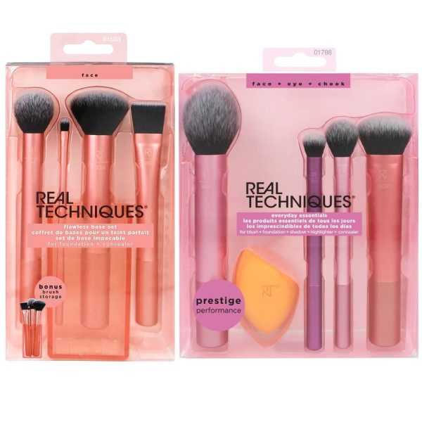 Real Techniques Everyday Essentials and Flawless Base Brush Set
