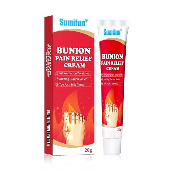 Sumifun Bunion Pain Relief Cream for Bunion Relief Toe Swelling Pain Relief Foot Cream for Back Neck Knee Hand Wrist Shoulder Feet