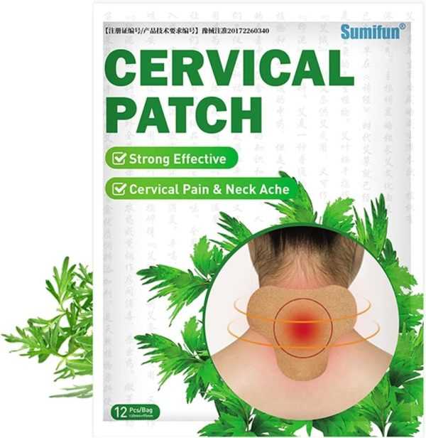 Sumifun Cervical Pain Relief Patch for Muscle Joint Ache Arthritis Pain Relief Wormwood Extract Sticker scaled 1