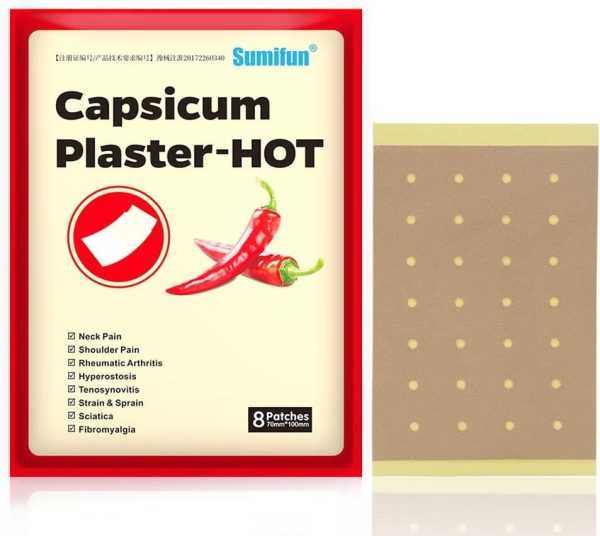Sumifun Pain Relief Patches Hot Capsicum Plaster for Pain Relief Chinese Patch for Joints Back Shoulder Arm Muscle Relaxing Back Stickers