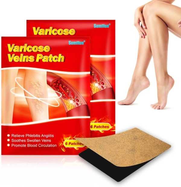 Sumifun Varicose Veins Patch Vein Patch Relief Leg Pain Spider Veins Vasculitis Promote Blood Circulation Smooth Metabolism scaled 1