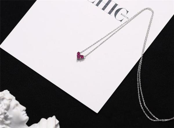 925 Sterling Silver Cute Mini Heart Short Clavicle Necklace Bracelet For Women 4