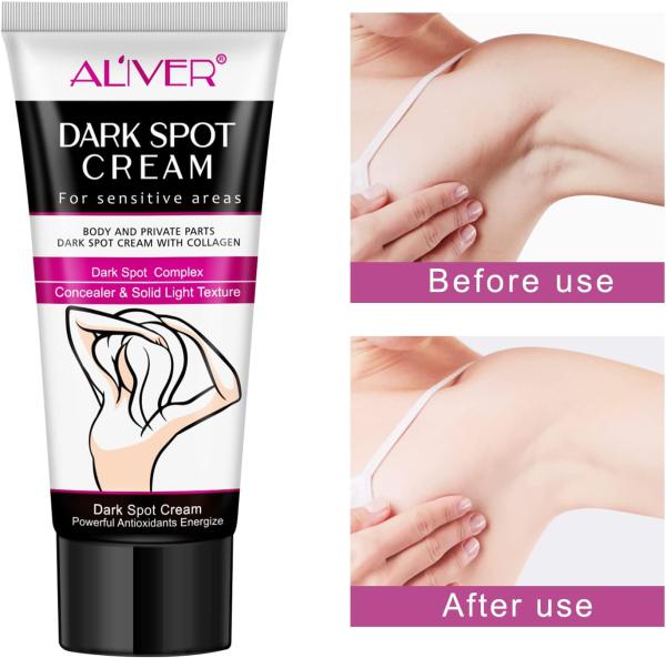 Aliver Whitening Cream For Body Underarm 60ML 2