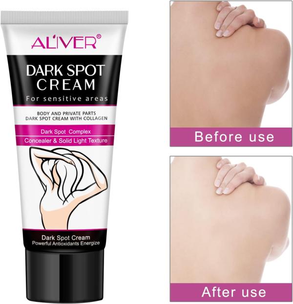 Aliver Whitening Cream For Body Underarm 60ML 6