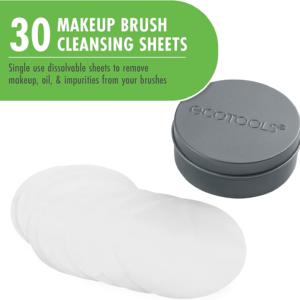EcoTools Dissolving Brush Cleansing Sheets, 30 Sheet Count 2 EcoTools Dissolving Brush Cleansing Sheets, 30 Sheet Count