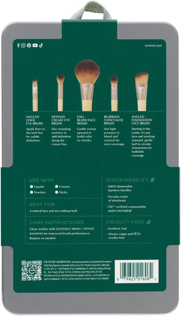 EcoTools Start The Day Beautiful Makeup Brush Kit (Limited Edition) - Image 5