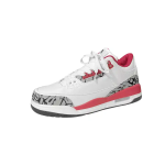 Fire Red Basketball Shoes with Thick Sole Casual Sneakers Jordaneliedly Blank Air Jordan 3