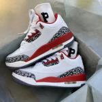 Fire Red Basketball Shoes with Thick Sole Casual Sneakers Jordaneliedly Blank Air Jordan 3 2 Fire Red Basketball Shoes with Thick Sole Casual Sneakers Jordaneliedly Blank Air Jordan 3