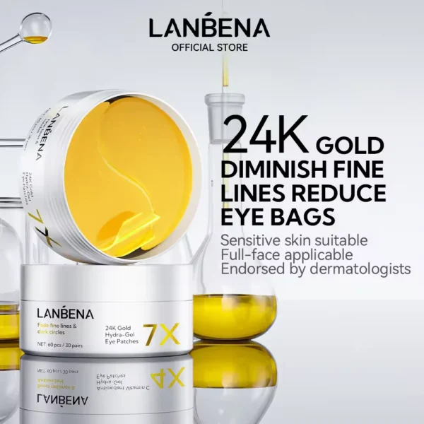 Lanbena 24K Gold Hydra-Gel Eye Patches