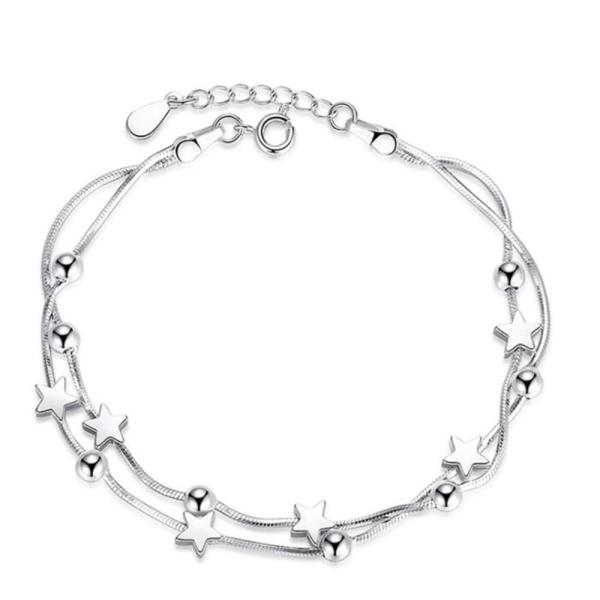 Modern 3 Stylish Deigns Silver Bracelet For Women 2