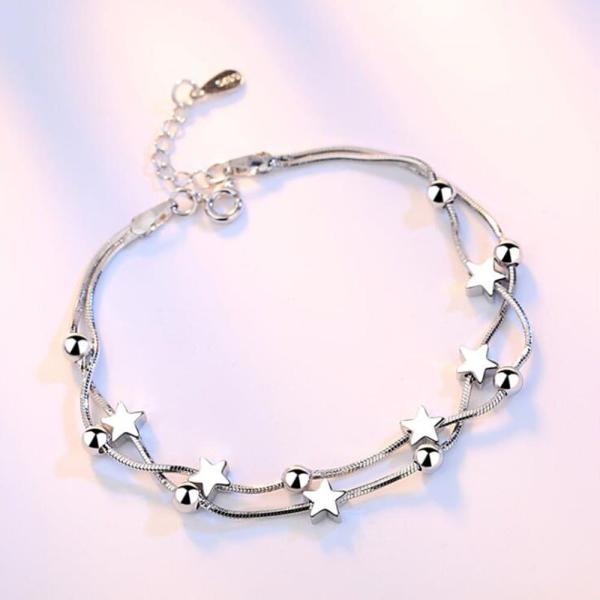 Modern 3 Stylish Deigns Silver Bracelet For Women 3