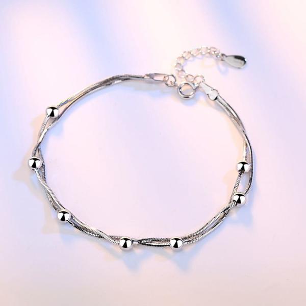 Modern 3 Stylish Deigns Silver Bracelet For Women 7