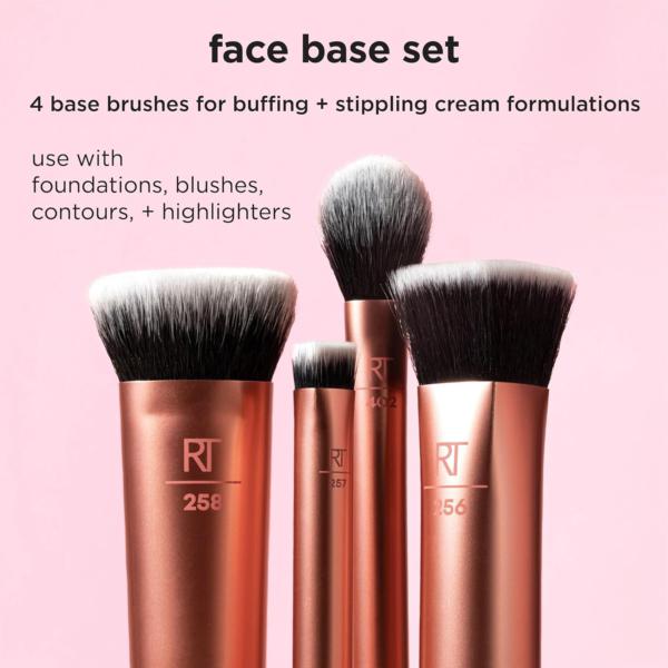 Real Techniques Face Base Makeup Brush Set 3