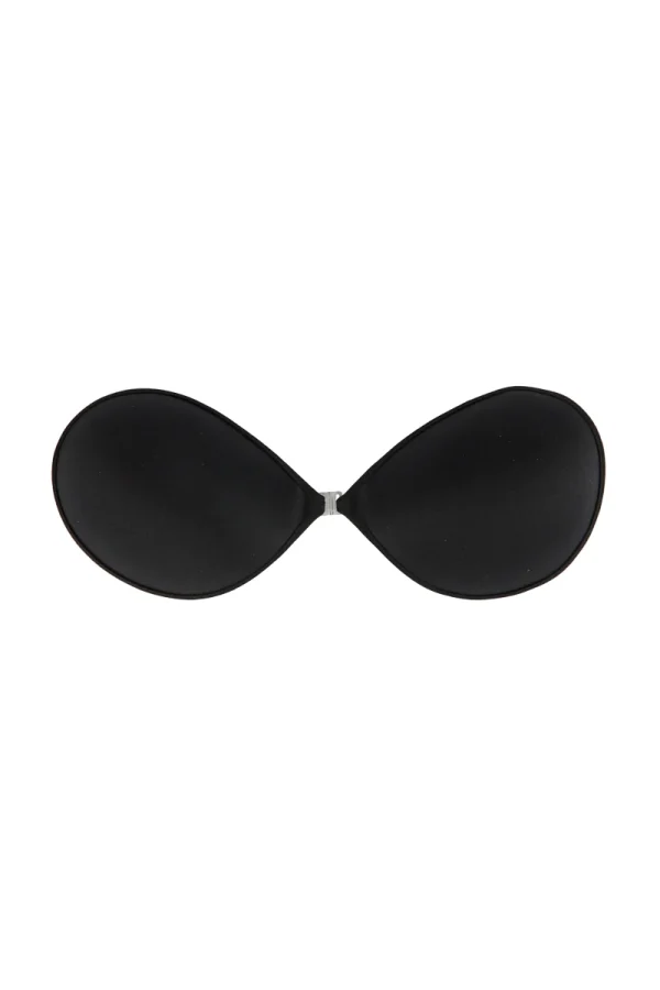 Self Adhesive Strapless Invisible Push up Bra For Women black