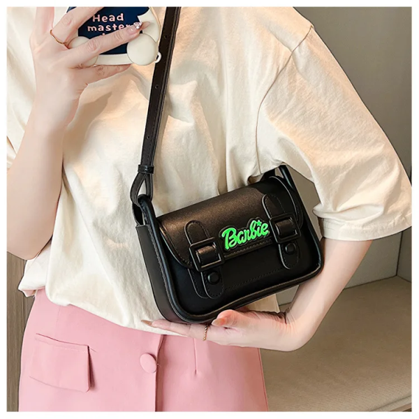 Spicy Girls Cool Fashion Crowd Design Handheld Shoulder Crossbody Black Square Bag 13