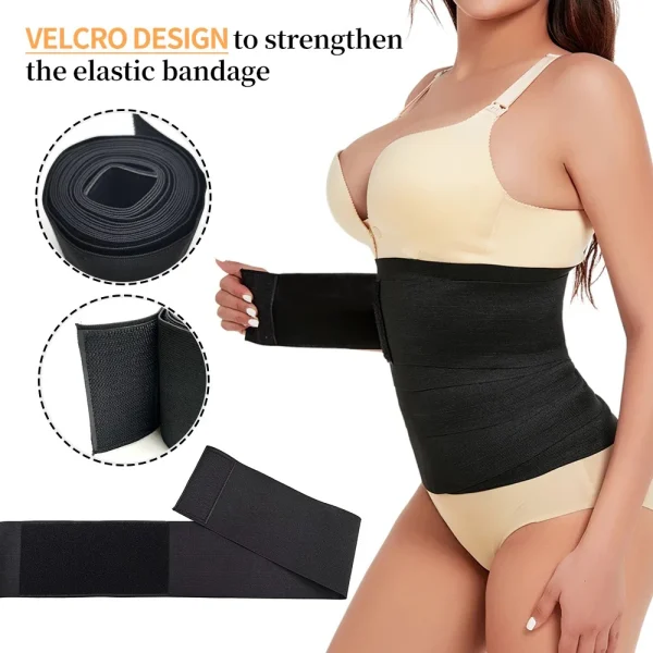 Women Slimming Elastic Tummy Invisible Wrap Belt For Weight Loss 8