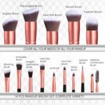 BS-MALL Makeup Brush Set 14 Pcs Premium Synthetic Foundation Powder Concealers Eye Shadows , Rose Golden 3 BS-MALL Makeup Brush Set 14 Pcs Premium Synthetic Foundation Powder Concealers Eye Shadows , Rose Golden