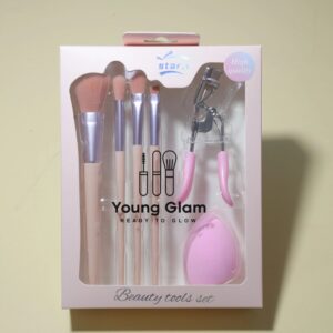 Young Glam Beauty Tools Synthetic Fiber Hair Makeup Brush Set