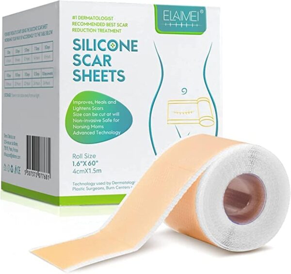 Elaimei Silicone Gel Sheet Patch Scar Removal Wound Skin Repair Treatment Remover Keloid Surgery