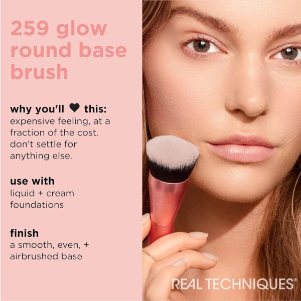 Real Techniques Glow Round Base Brush For Makeup 3