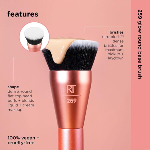 Real Techniques Glow Round Base Brush For Makeup 4