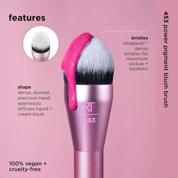 Real Techniques Power Pigment Blush Brush For Makeup 4