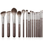 Jessup Brown Makeup Brushes Set Professional Premium Synthetic 15pcs T498 2 Jessup Makeup Brushes Set 15pcs Brown Make up Brushes Set Professional Premium Synthetic Foundation Eyebrow Concealer Blush Eyeshadow Contour Eyeliner Powder Blending Highlighter Brush, T498